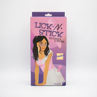 Lick N' Stick Clit Flicker & G-Spot Vibrator