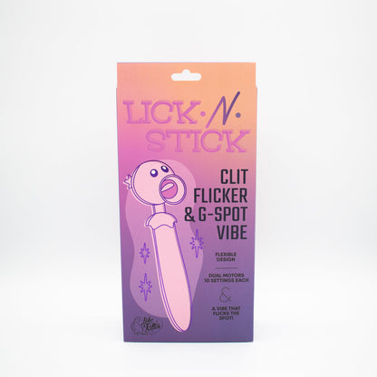Lick N' Stick Clit Flicker & G-Spot Vibrator