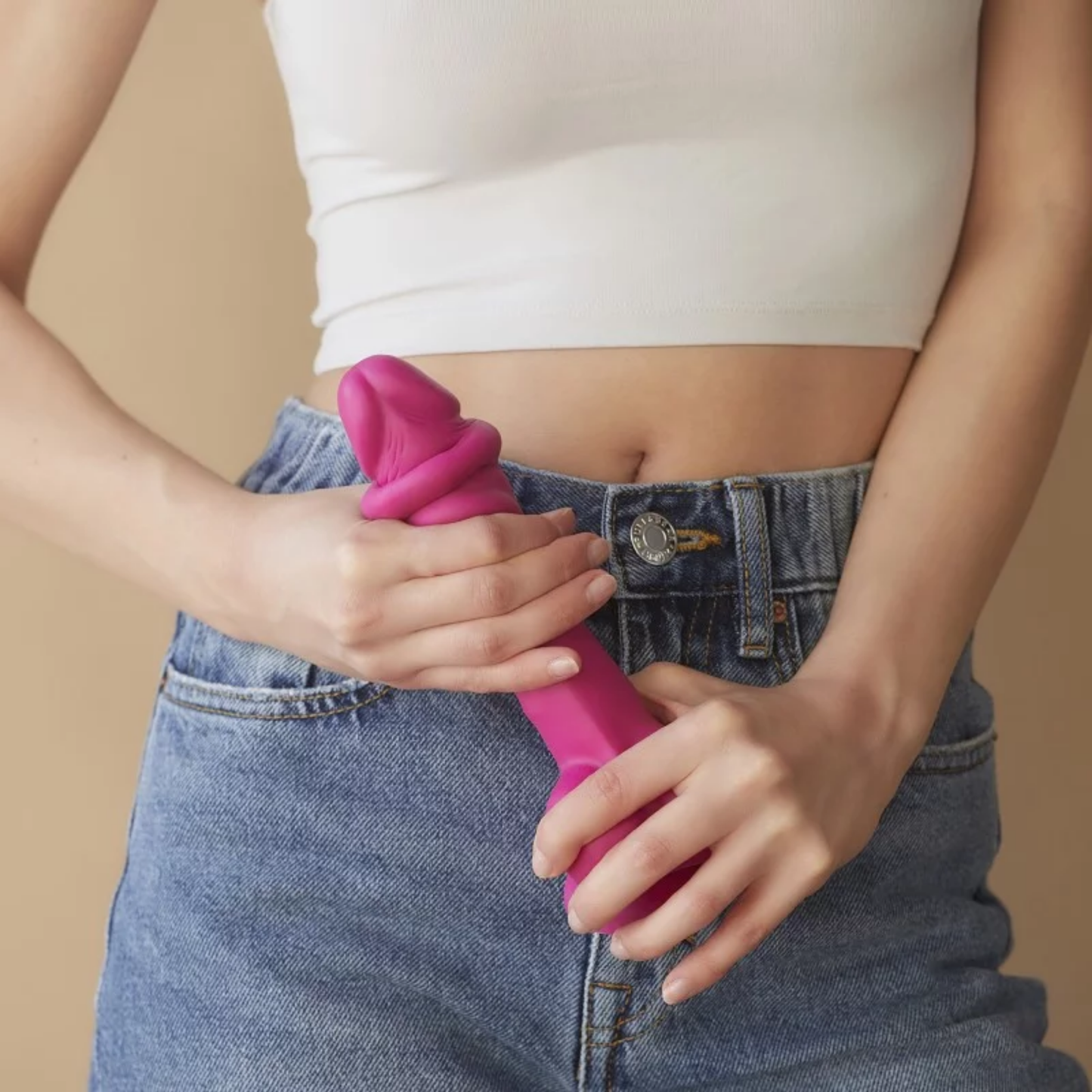 Realistic Sliding Skin Dildo